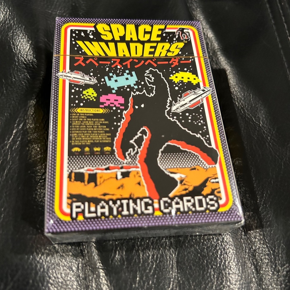 Space Invaders Playing Cards - Black and Red